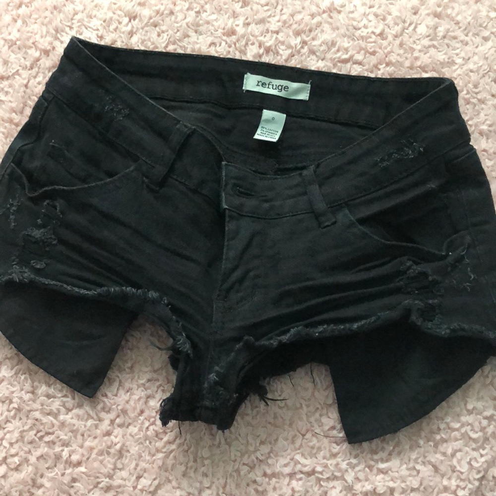 black short shorts